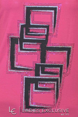 NICOLA Μπλούζα κοντομάνικη με στάμπα τετράγωνα