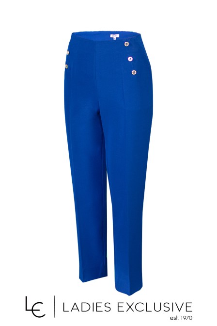 ESTEL Παντελόνι κρεπ με τσέπες