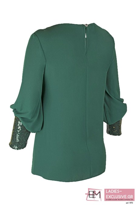 ESTEL Μπλούζα πράσινη κοκτέιλ