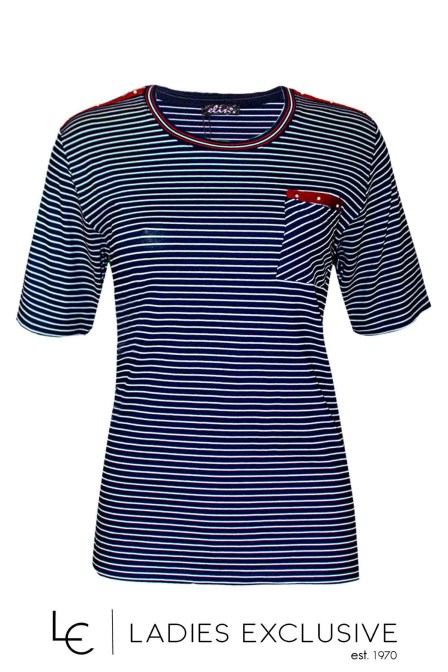 ELIN Μπλούζα κοντομάνικη ριγέ