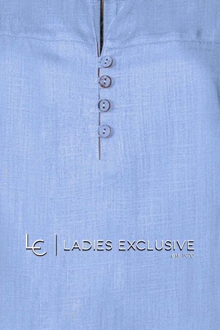 ESTEL Μπλούζα λινή σε άνετη γραμμή