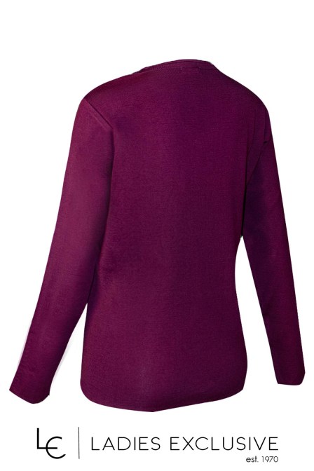 ELIN Μπλούζα μάλλινη με άνοιγμα v