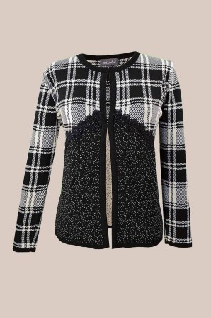 NICOLA Ζακέτα μάλλινη καρώ