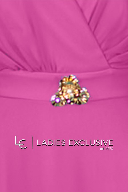 EFFECT Φόρεμα βραδινό κρουαζέ με μουσελίνα