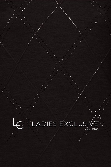 TRIPODE Μπλούζα πλεκτή με ρόμβους και στρας