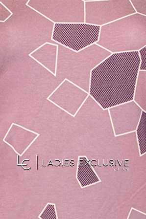 ELIN Μπλούζα κοντομάνικη με στάμπα πολύγωνα