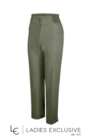 BELLA P. Παντελόνι κρεπ ρεγιόν με λάστιχο