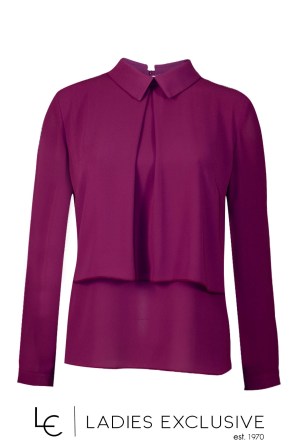 ESTEL Μπλούζα ριχτή με γιακά