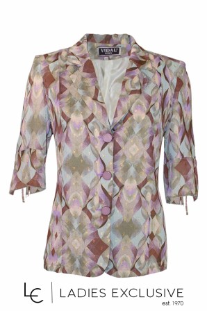 VIDAL Σακάκι κοντομάνικο από ζορζέτα