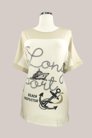 NICOLA Μακριά navy μπλούζα