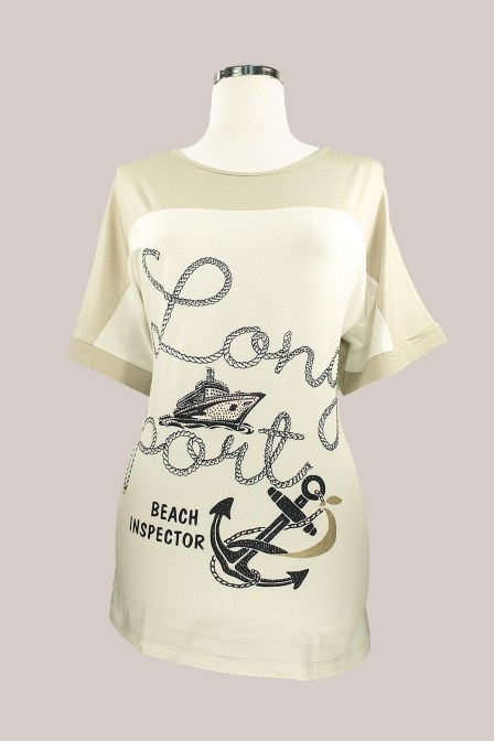 NICOLA Μακριά navy μπλούζα