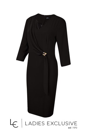 EFFECT Φόρεμα κρεπ με ντραπέ σχέδιο