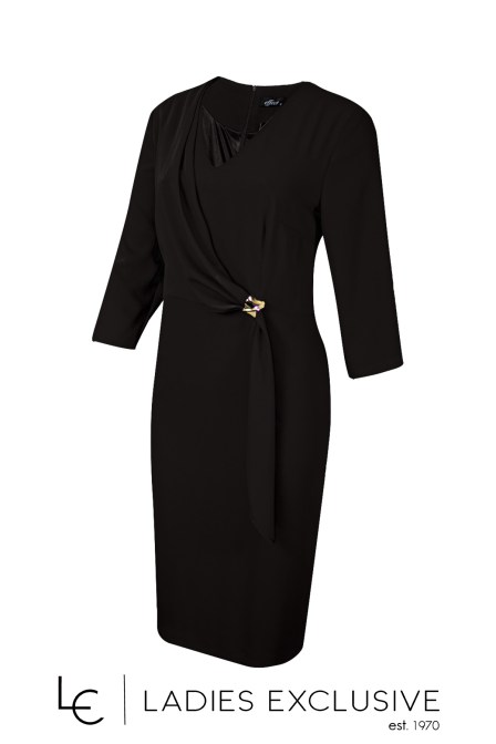 EFFECT Φόρεμα κρεπ με ντραπέ σχέδιο