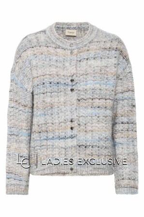 FRANSA Ζακέτα πλεκτή ζακάρ με τρουκς