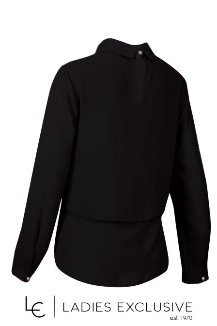 ESTEL Μπλούζα ριχτή με γιακά