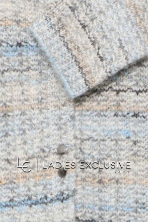 FRANSA Ζακέτα πλεκτή ζακάρ με τρουκς