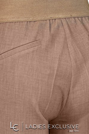 BELLA P. Παντελόνι κρεπ ρεγιόν με λάστιχο