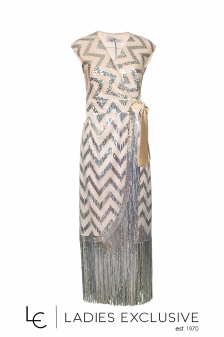 EFFECT Φόρεμα βραδινό κρουαζέ με παγιέτες