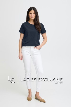 FRANSA Μπλούζα κοντομάνικη μονόχρωμη