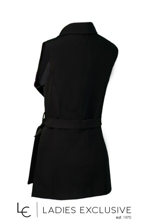 WEFTS Γιλέκο κρεπ με ζώνη