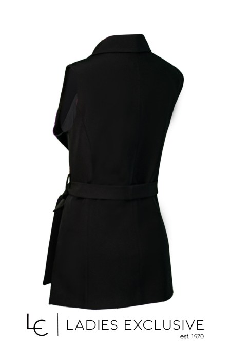 WEFTS Γιλέκο κρεπ με ζώνη