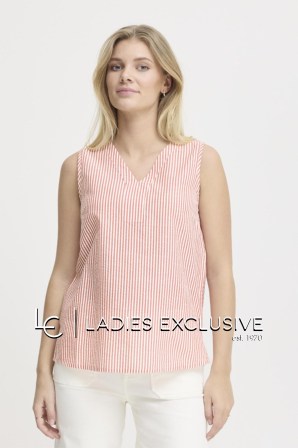 FRANSA Μπλούζα αμάνικη ριγέ