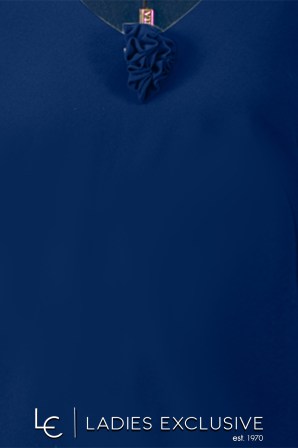 VIDAL Μπλούζα κοντομάνικη από μουσελίνα