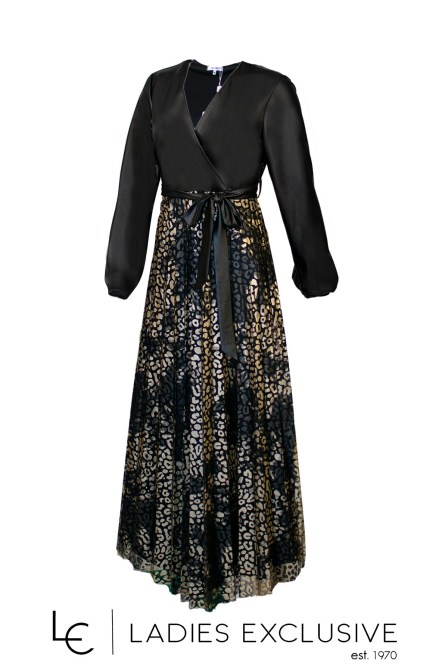 VETO Φόρεμα κρουαζέ πλισέ μακρύ