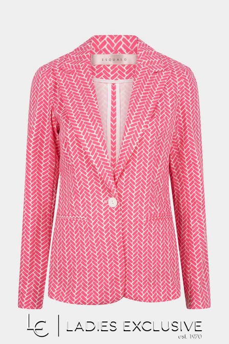 ESQUALO Σακάκι blazer με ιδιαίτερο μοτίβο